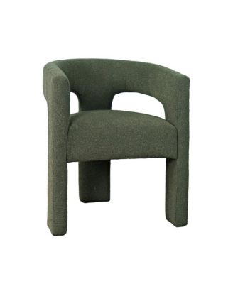 Sven Modern Contemporary Upholstered Three-Leg Curved Back Dining Chair