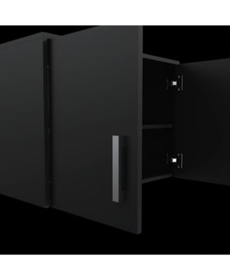 Sturdy Locker with 3 Interior Shelves Metal Hardware Padlock and Key for Secure Storage