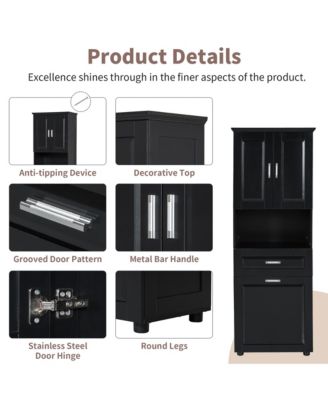 High-Quality MDF Storage Cabinet with Anti-Toppling Device