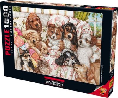 Puppies 1000 piece Jigsaw Puzzle for Adults