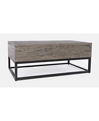 East Hampton Distressed Solid Wood Lift-Top Coffee Table