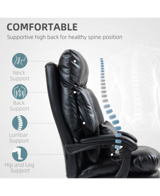 Overstuffed Office Chair, Reclining Computer Chair,