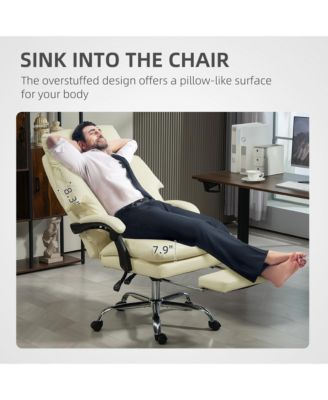 Overstuffed Office Chair, Reclining Computer Chair,