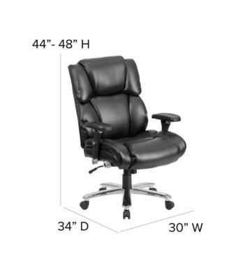 + 400 lb Big & Tall + Upholstered (Tufted) + Lumbar Knob Ergonomic + Office Chair