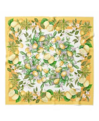 Limoni Fioriti - Silk Foulard for Women