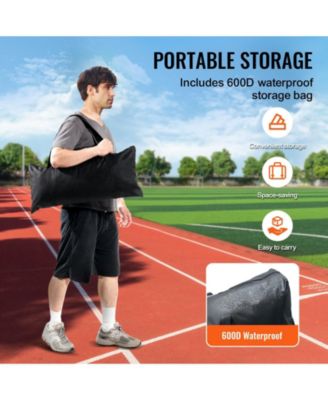 Barricade Backstop Net, 7x7 ft Sports Barrier Netting with Carry Bag, Practice Screen for Baseball, Softball, Soccer and Hockey