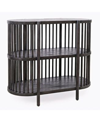 Rhapsody Mid-Century Modern 36" Open Storage Console Bookcase