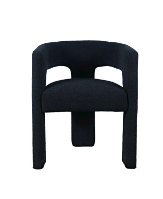 Sven Modern Contemporary Upholstered Three-Leg Curved Back Dining Chair