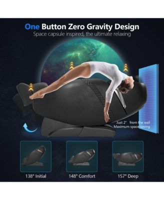 Full Body Zero Gravity SL Track Massage Chair w/ Negative Ion Generator