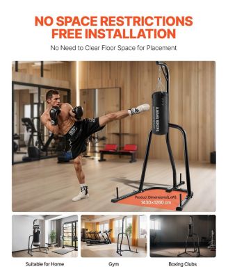 SUGFIT Punching Bag Stand Heavy Duty Boxing Bag Stand Holds 140 LB with Weighted Base