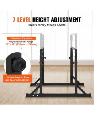 SUGFIT Heavy Duty Dip Bar Station 800 LB Capacity Adjustable Height