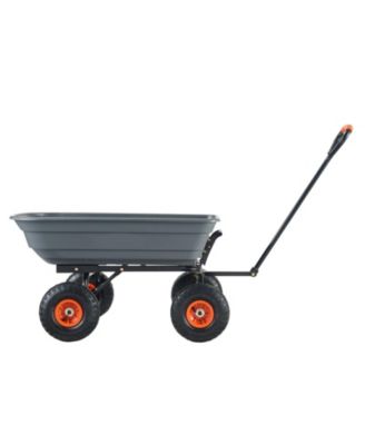 SUGFIT Poly Garden Cart with 600 lbs Capacity & Steel Reinforcement