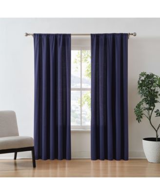 100% Cotton 200 Thread Count Percale Drape Pair 2 Piece Window Curtain