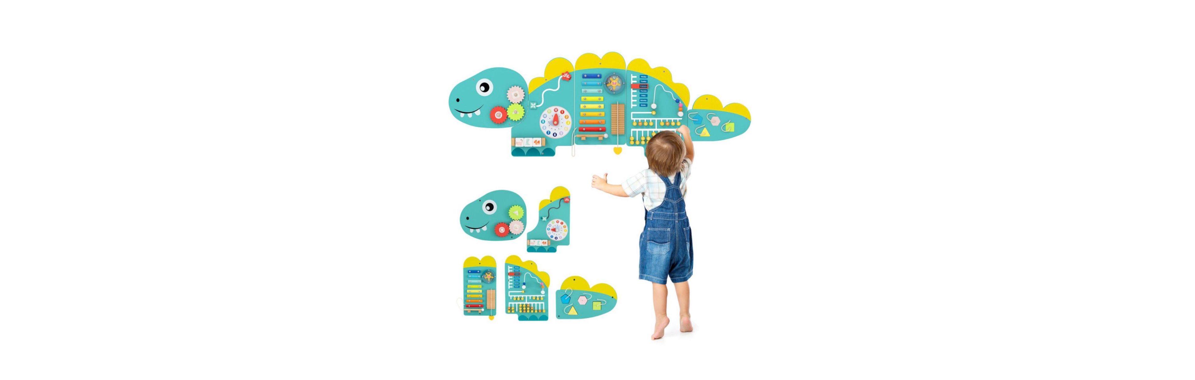 Hongge 11 1 Dinosaur Busy Board Wall Activity Panels