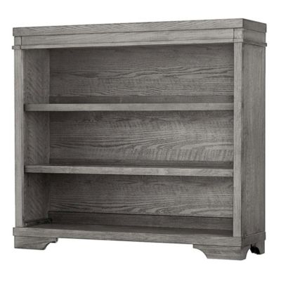 Foundry Traditional Wood Bookcase in Brushed Pewter