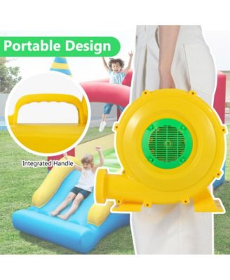 780W 1 HP Bounce House Blower with Handle and Stakes