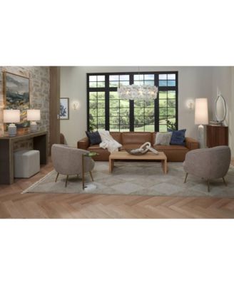 Hobnail 22 1/2" High Small Modern Accent 3-Way Table Lamps Set of 2 White Ceramic Living Room Bedroom Bedside Nightstand