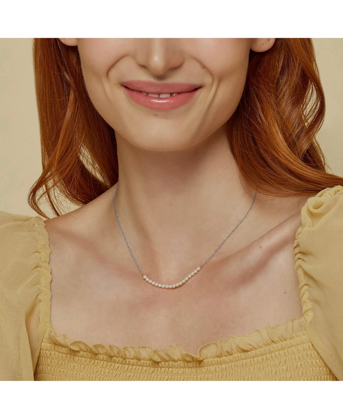 Bearfruit Jewelry 18K Gold Plated Sterling Silver Perfect Pearl Pair Necklace Set Holiday Gift Idea