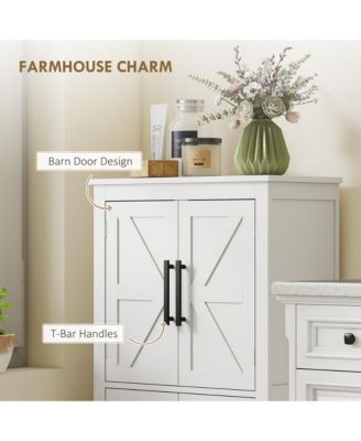 Bathroom Floor Cabinet, Farmhouse Bathroom Cabinet with Doors,