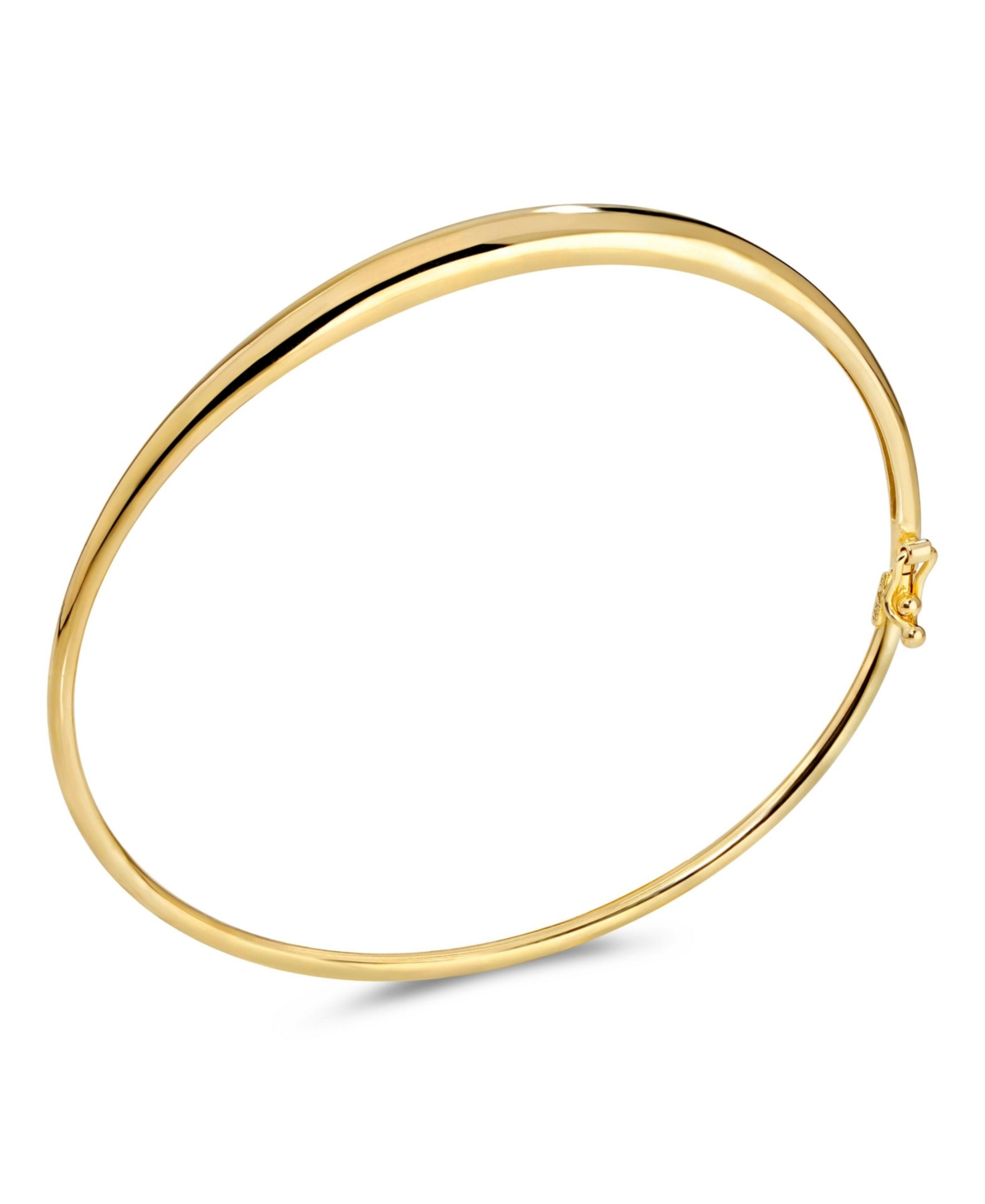 Devata Dome Bangle Bracelet in 14K Gold, Fits Small to Medium Wrist, approx. 4.4 grams