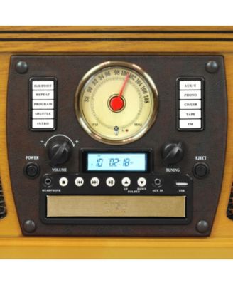 Navigator 8-in-1 Wood Record Player