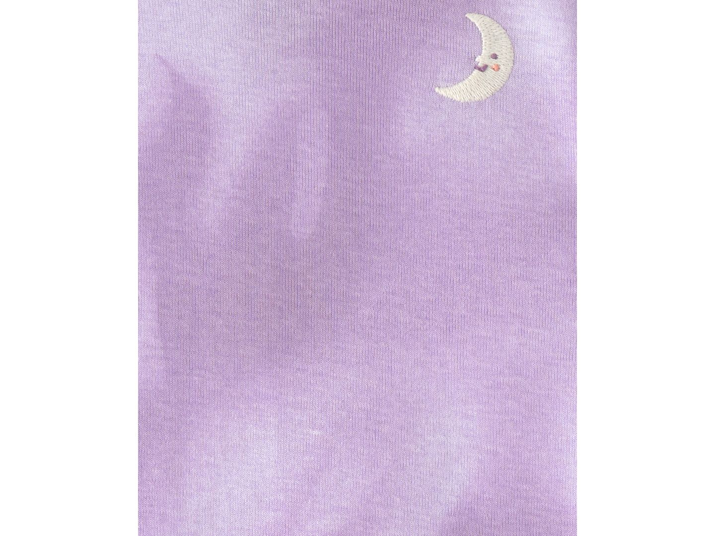 Детская пижама Carter's с космосом: топ тай-дай и брюки, набор из 4 шт., 2T-5T, цвет: Фиолетовый / Кремовый — фото 2