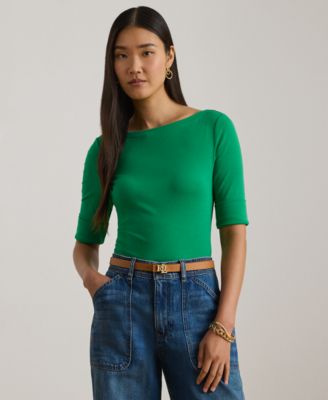 Petite Boat Neck T-Shirt