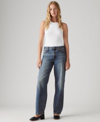 Women's Mid Rise Baggy Dad Jeans