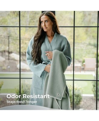 Two Toned Bath Sheet | Laguna Blue | 40"x72"| Turkish Cotton & Viscose Material Blend | Extra Smooth, Odor Resistant and Highly Absorbent