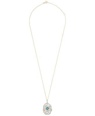 Diamond (1/2 ct. t.w.) Pendant Necklace in 14k Yellow Gold