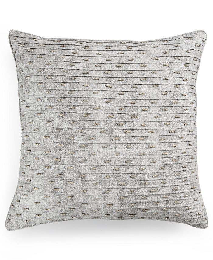 Hotel Collection CLOSEOUT! Eclipse Beaded Texture 20" Square Decorative