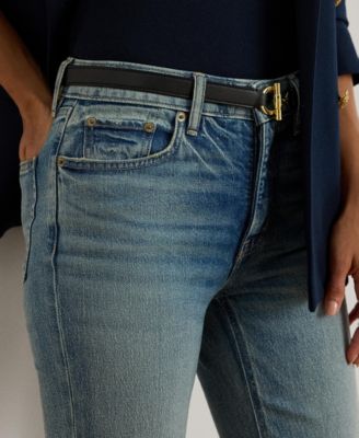 Women's High-Rise Straight Ankle Jeans