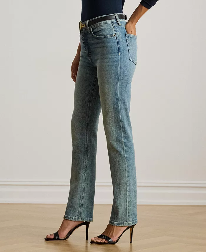 Women's High-Rise Straight Ankle Jeans - thumbnail 3