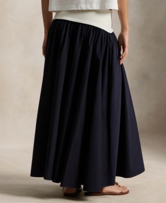 Women's Shirred A-Line Skirt