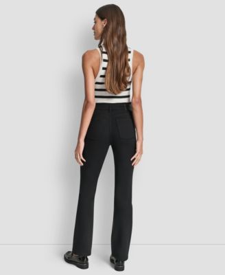 Women's Mid-Rise 5 Pocket Slim Boot Cut Pants