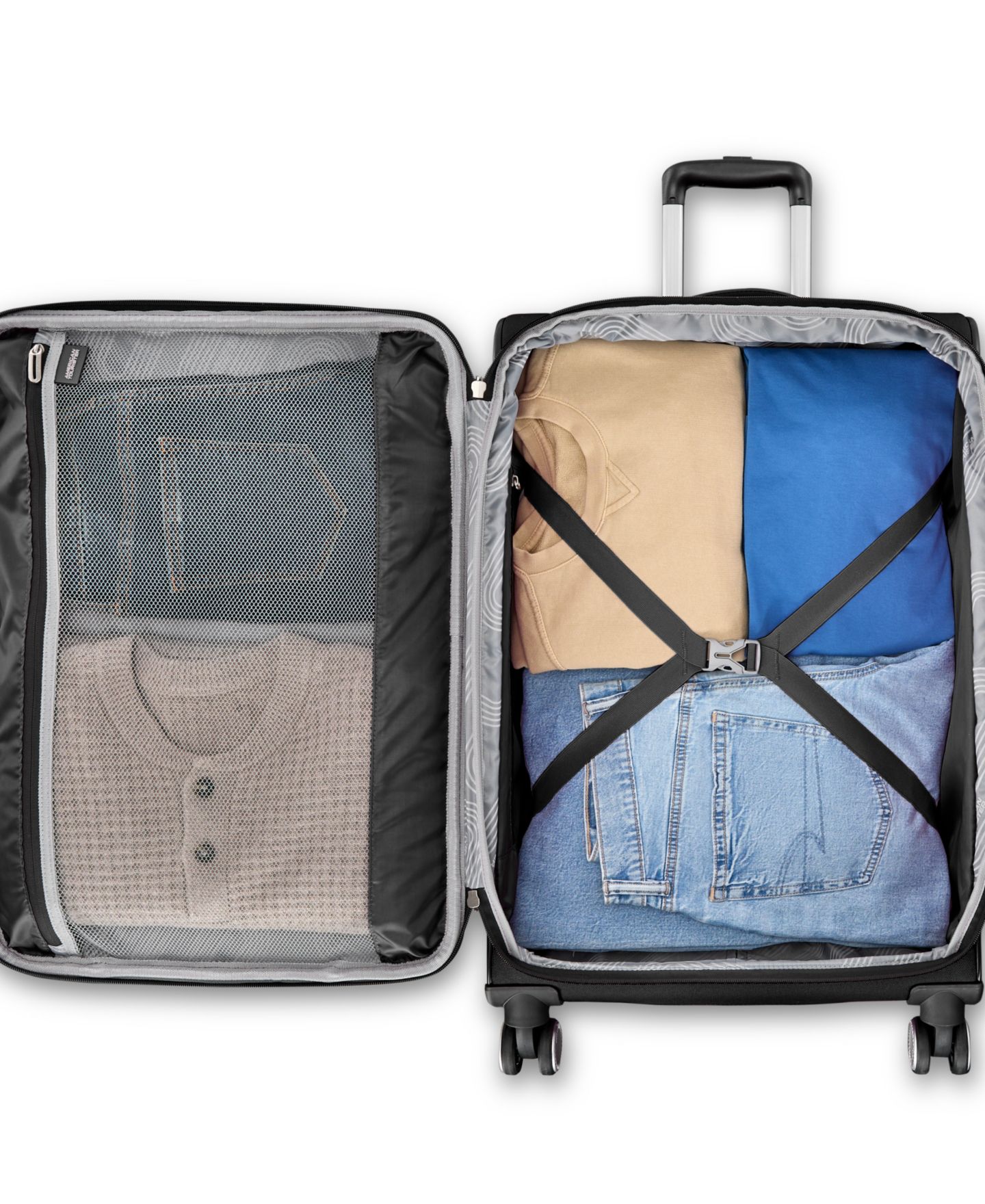Сумка American Tourister 4 Kix 3.0 Medium Spinner, цвет: Чёрный — фото 5