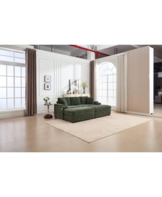 Streamdale Modular Sectional Sofa Bed Set - Green