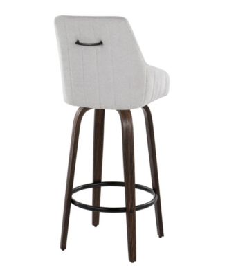 Fabric Hannah Transitional Fixed-Height Counter Stool, Set of 2