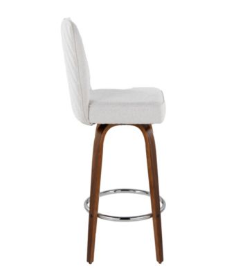 Fabric Henry Contemporary Fixed-Height Counter Stool, Set of 2