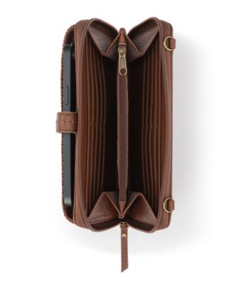 Iris Smartphone Leather Crossbody Wallet