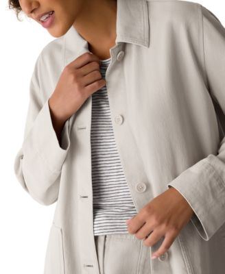 Women's Classic Collar Button-Front Jacket