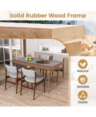 Modern Padded Dining Chairs Set of 4 w/Padded Seat Tilt Backrest for Dining Room