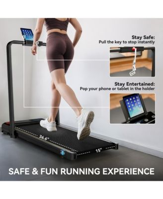 Walking Pad Treadmill, Foldable Under Desk Treadmill with Incline