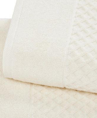 Quick-Drying Cotton Diamond Waffle Textured 2-Piece Oversized Bath Sheet, 68" x 35"