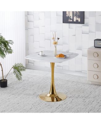 31.5" Square Dining Table for 2-4 Persons Modern Kitchen Small Space Leisure Table