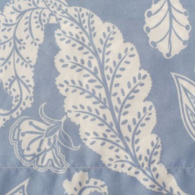 Premium Paisley Floral Comforter Set – Soft Blue Gray Modern Microfiber Bedding – 3 Piece Set with 1 Comforter and 2 Pillow Shams - King