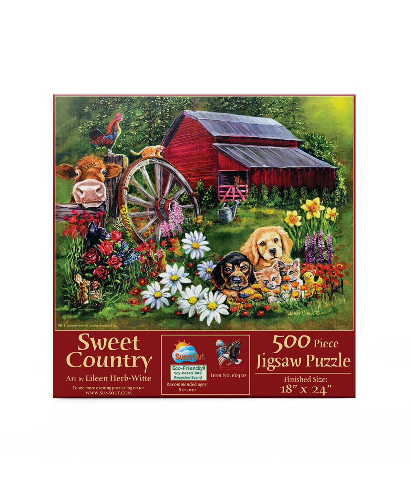 Детский пазл SunsOut Sweet Country 500-Piece Jigsaw Puzzle, Ages 15+ — фото 4