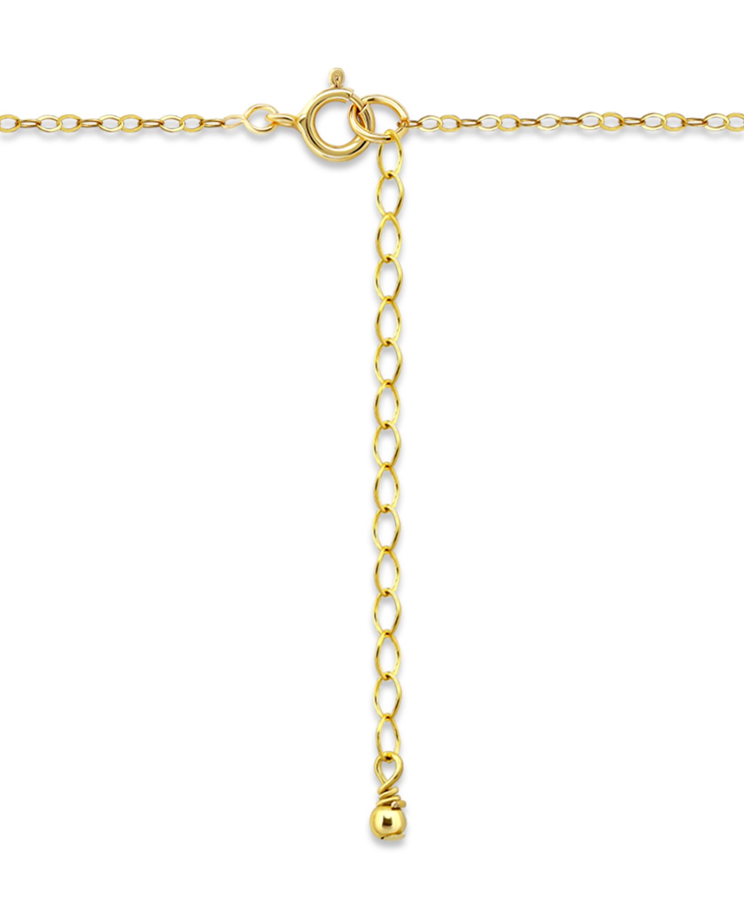 Pave Cubic Zirconia (3/4 ct. t.w.) X-Frontal Pendant Necklace, Macy's Exclusive