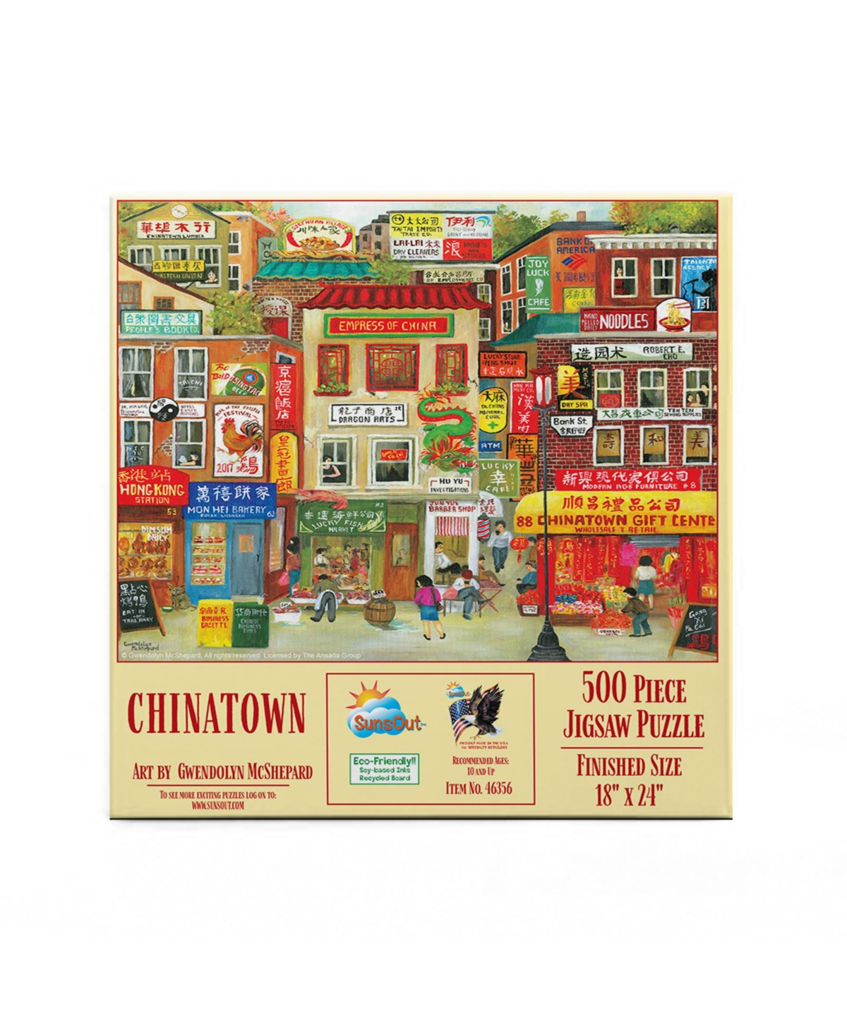 Chinatown 500 piece Jigsaw Puzzle for Adults