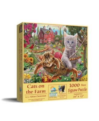 Cats on the Farm 1000 piece Jigsaw Puzzle for Adults